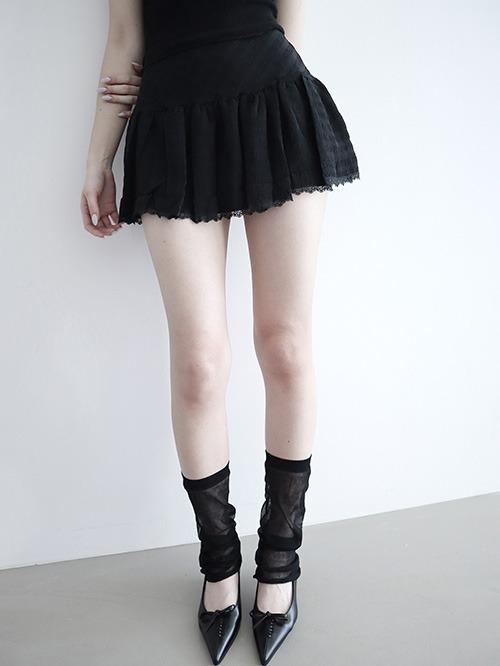 lace point skirt pants, 2color