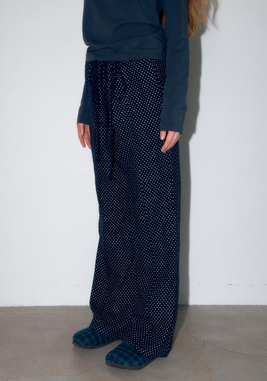 DOT STRING PANTS / NAVY