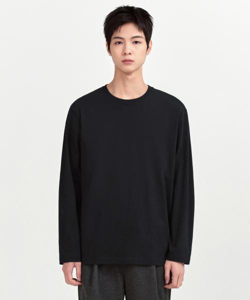 베이식 긴팔 티셔츠 [블랙]