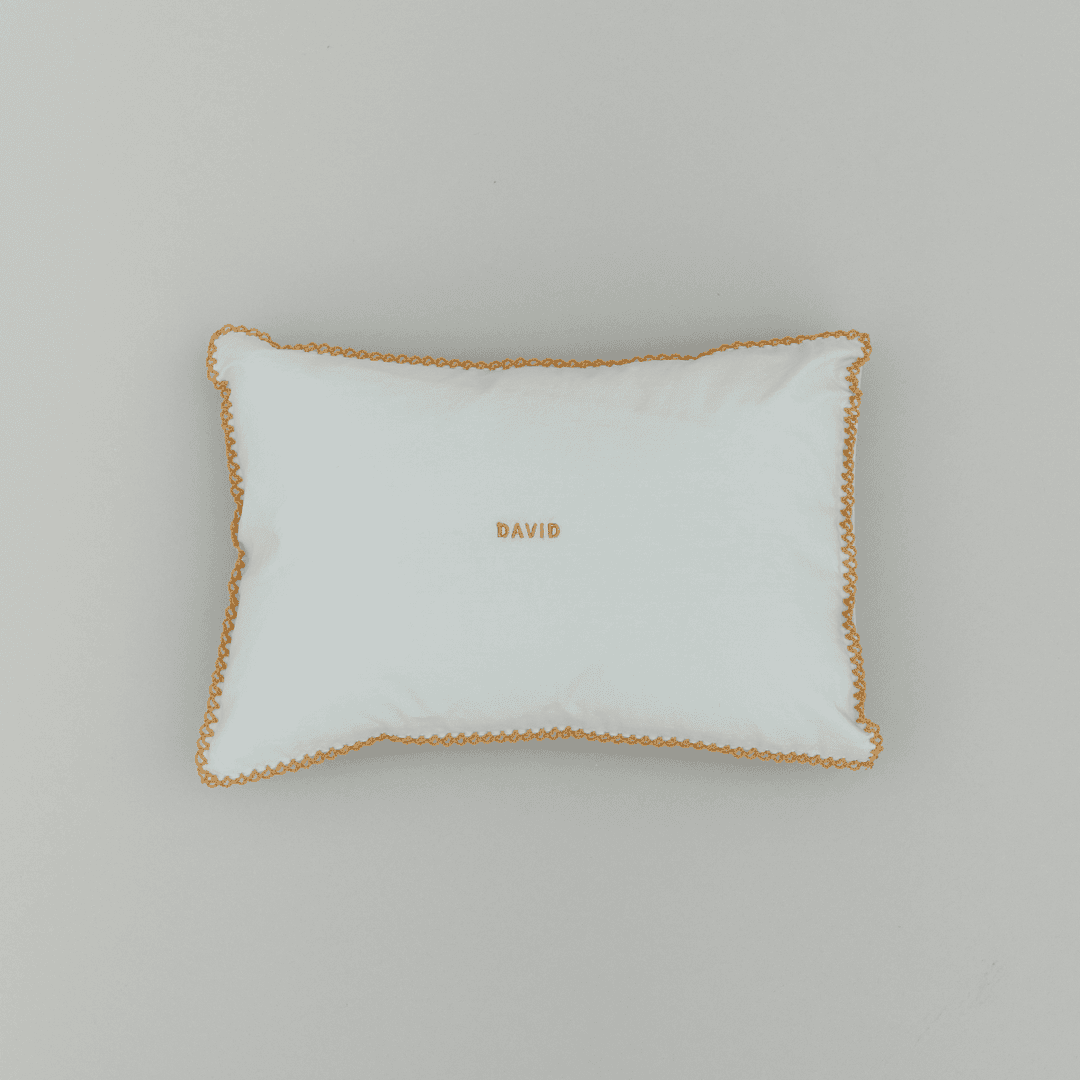 Initial Pillow  (skyblue)