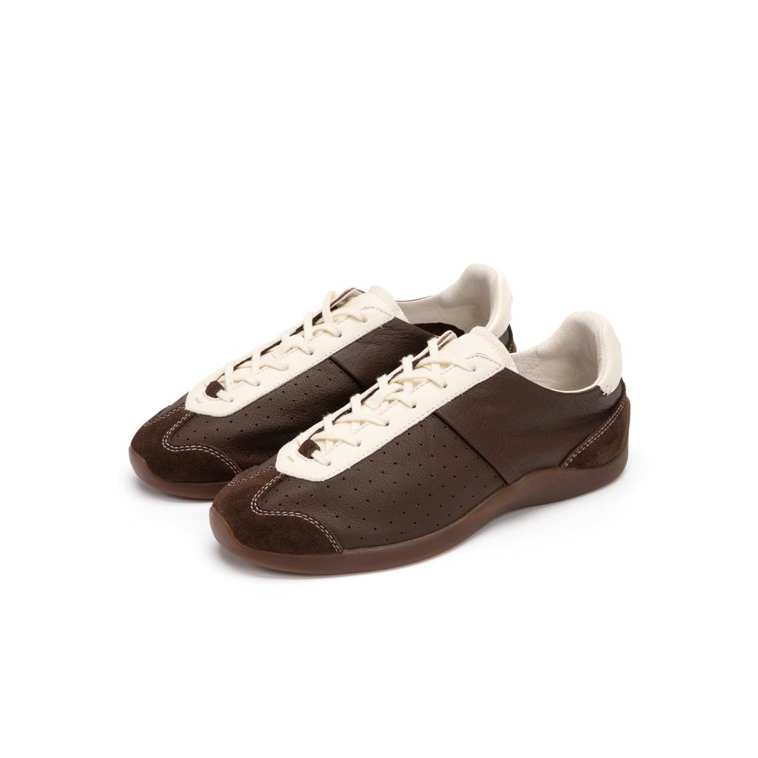NEW BALLET, BROWN/ANTIQUE WHITE