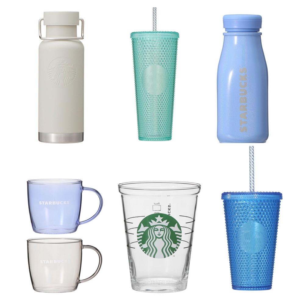 일본스타벅스 2022년 스프링 봄MD 텀블러 지압텀블러 로고글라스 빨대 유리 컵 머그