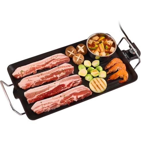 키친플라워 쿠킨 통주물 와이드 전기그릴 중형 - 전기그릴/팬 | 쿠팡