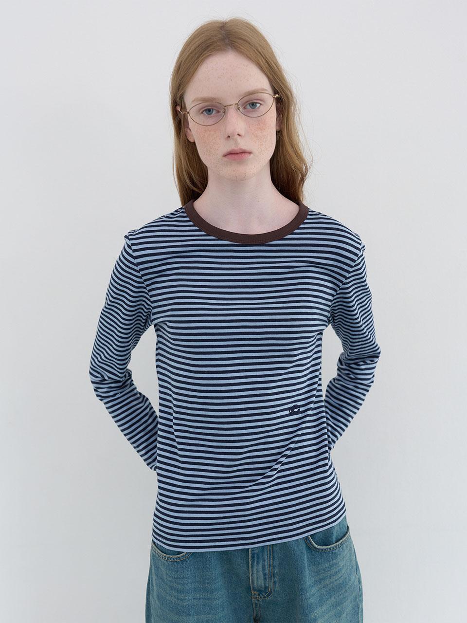 더블 로고 스트라이프 Lst (Sky Stripe)