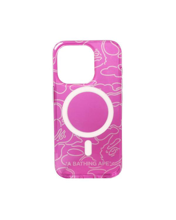 Neon Camo iPhone 15 Pro Clear Case