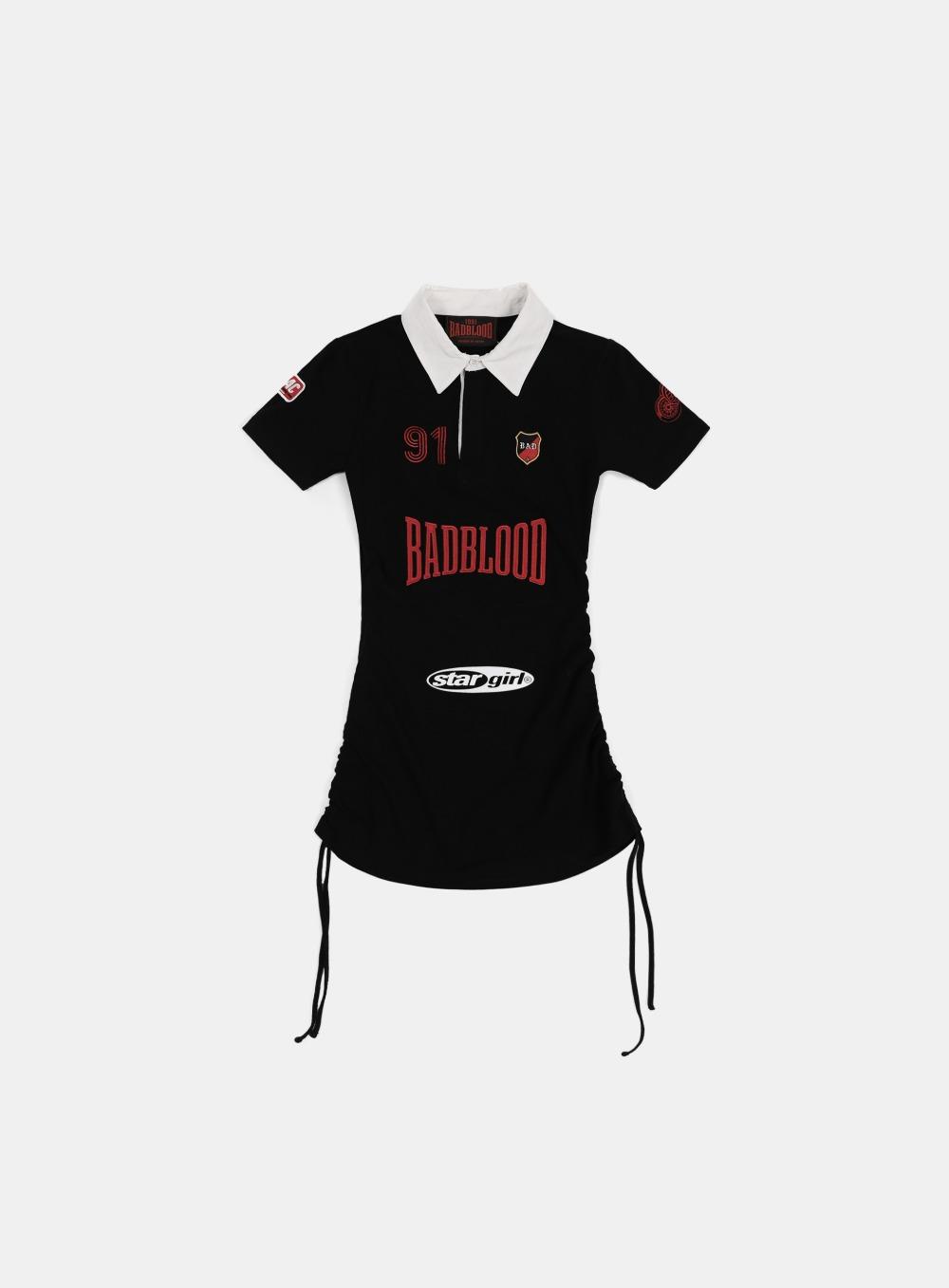 [5/16 발송] [w-drs25-001] 미스틱 캡슐 폴로 미니 드레스 - 블랙