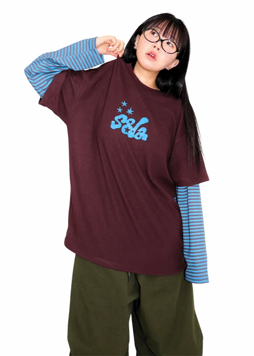 스타 그래픽 레이어드 긴팔티