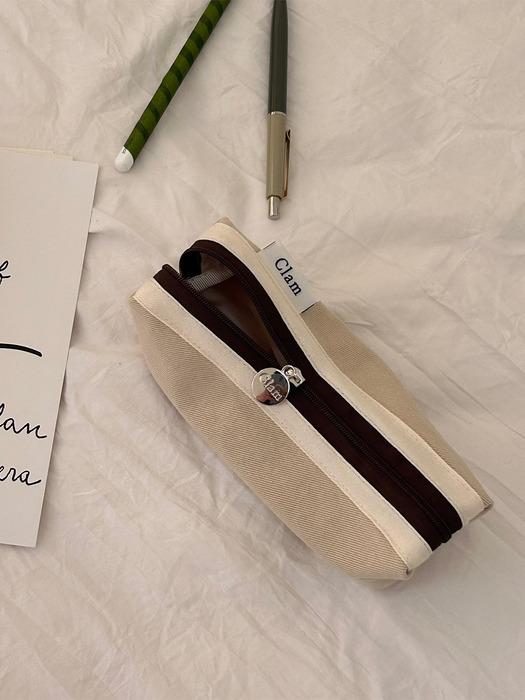 Clam round pencilcase _ Ang butter