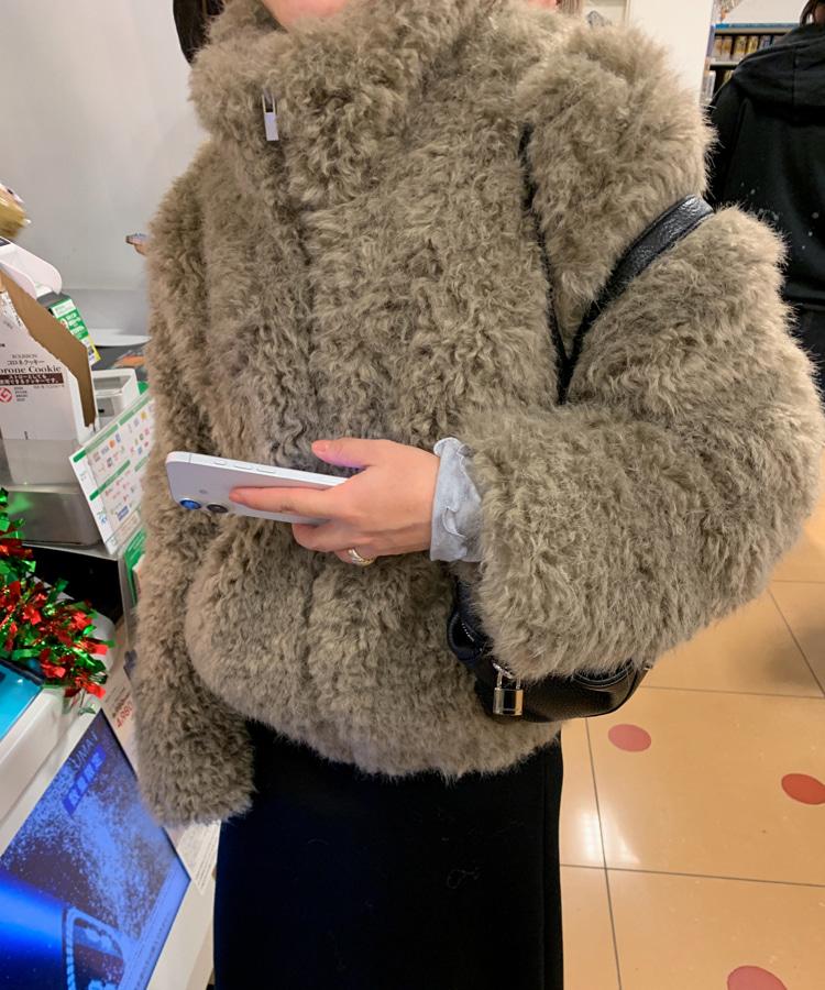 [아이보리 당일출고] 콜디 퍼 자켓 (2color)