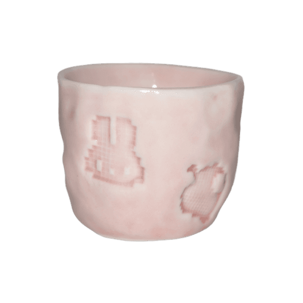STAMPED TEA CUP (PINK)