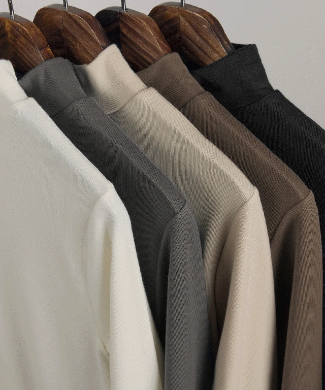 (3장묶음)로아니 니트지 반폴라 - 5color