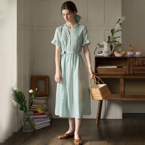 SR_Ruffle sleeve dress_MINT