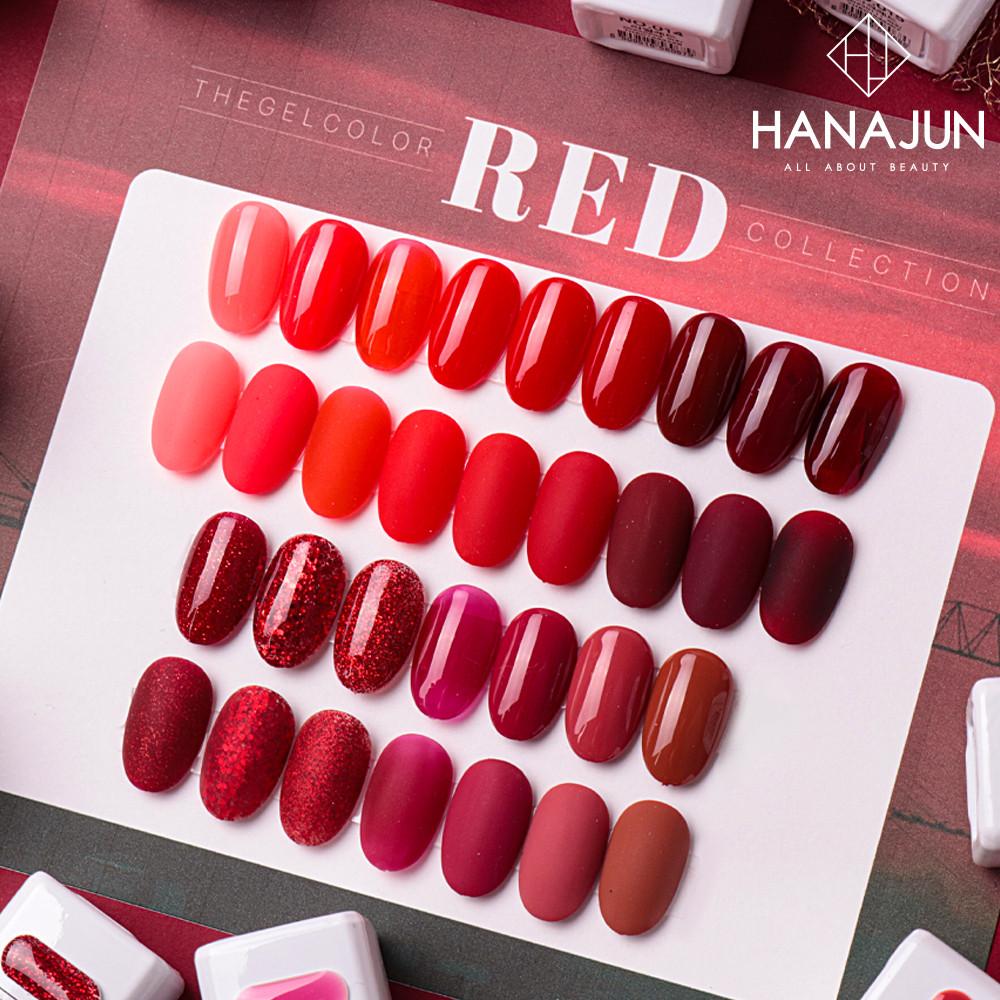 더젤 레드 버건디 컬러 단품 젤네일