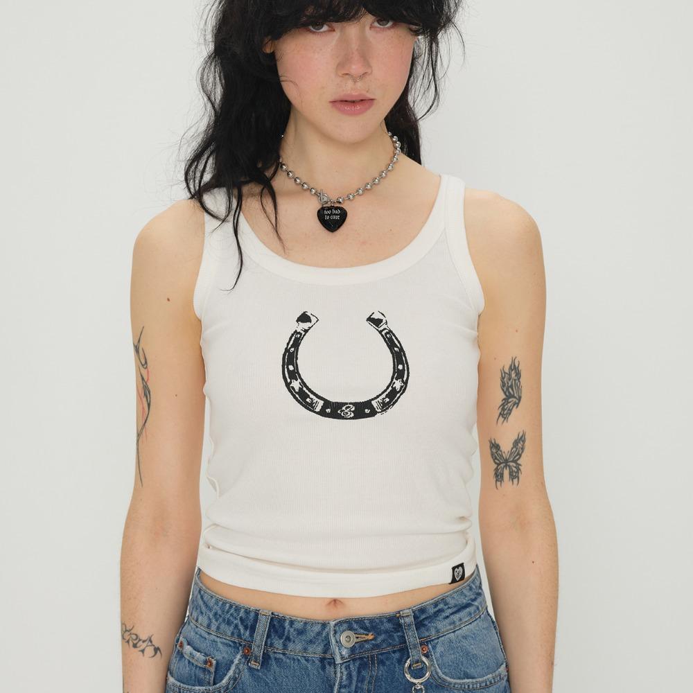 GRAPHIC SLEEVELESS (HORSESHOE)