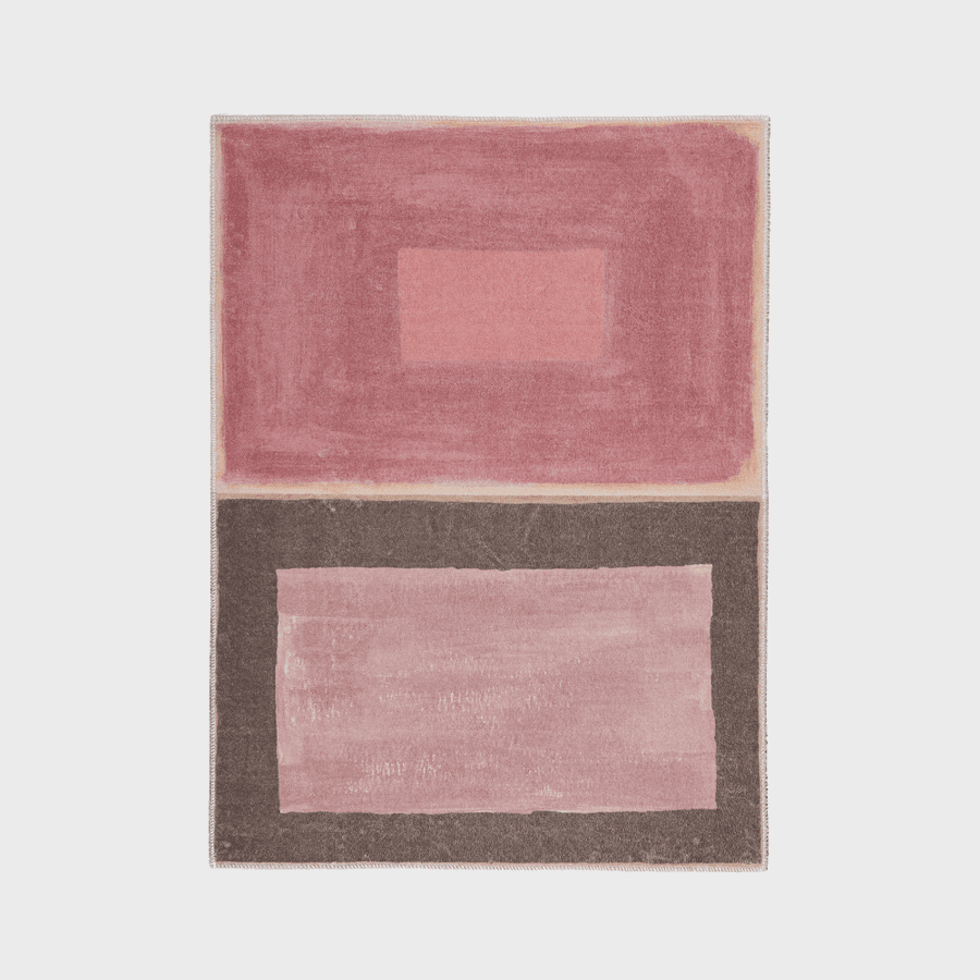 Art collection_Twin panel rug rose & pink