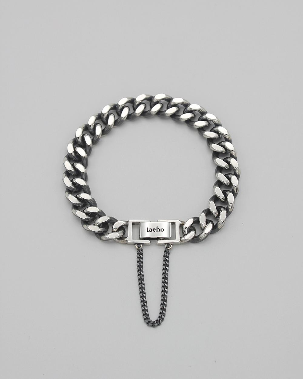 15돈굵기 기본 실버체인 팔찌 / 15DON GRIST BASIC SILVER CHAIN BRACELET