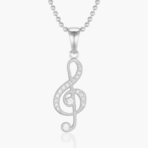 Treble Clef Necklace