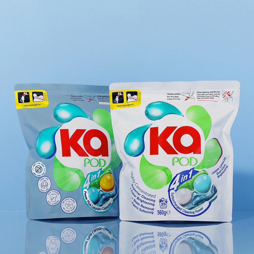 카포드 듀얼코어 캡슐세제 브라이트닝 35개입+파워플러스 35개입 일반 드럼용 고농축 세탁세제