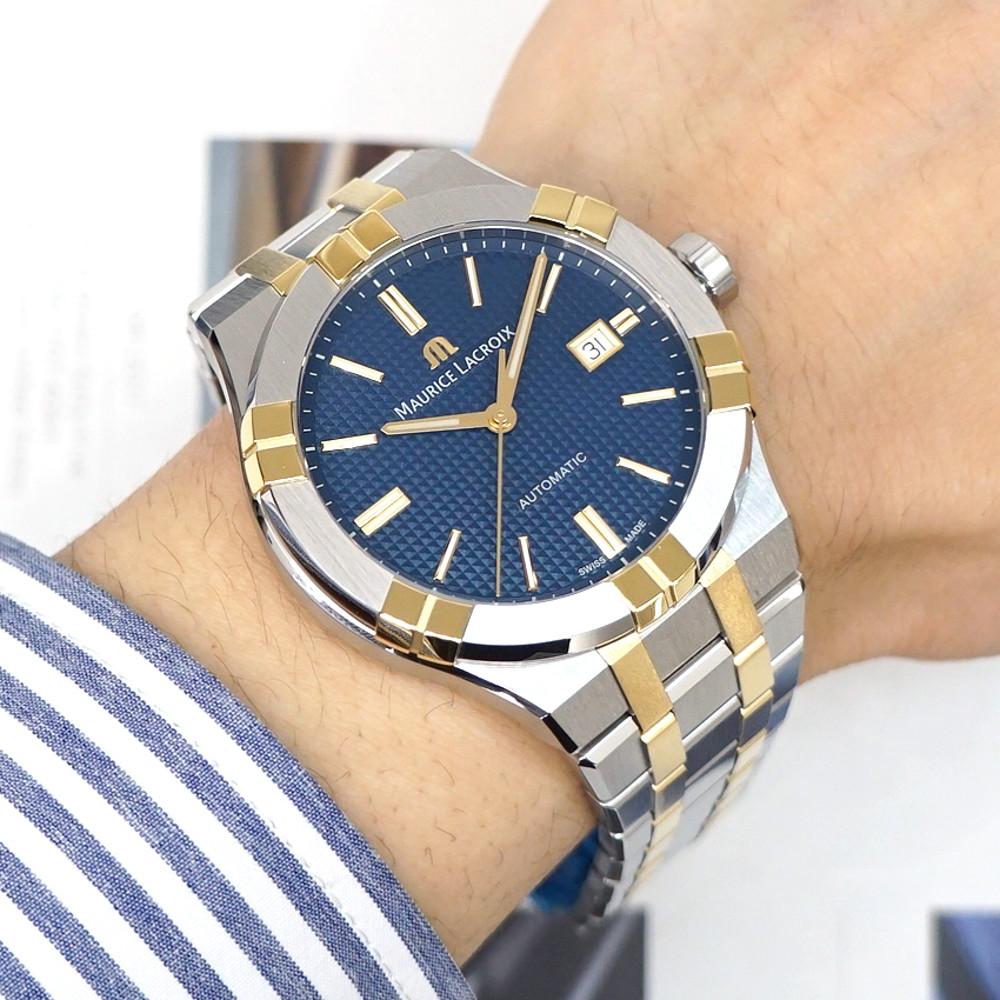 전국백화점AS 모리스라크로와 시계 남자 아이콘 청콤 AI6008-SY013-432-1 사이즈42mm