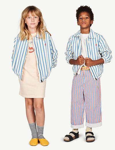 타오,the animals observatory, TAO TIGER KIDS JACKET-White Stripes