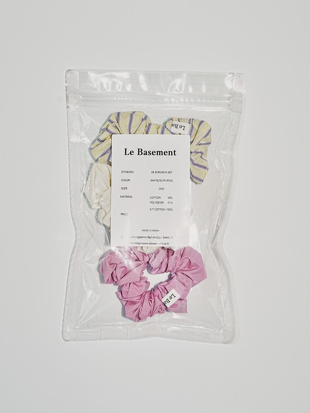 03 Scrunchie Set - Purple