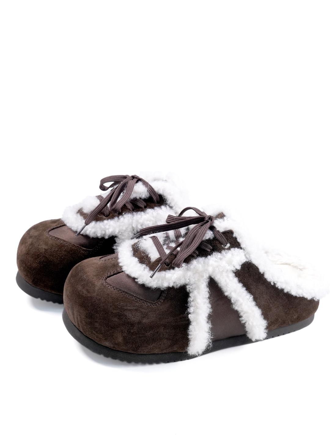 GO VACAY -  Birken Fluffy Slippers Brown - 36