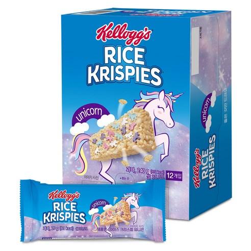 라이스크리스피 유니콘 12p, 240g, 1개 - 그래놀라/영양바 | 쿠팡
