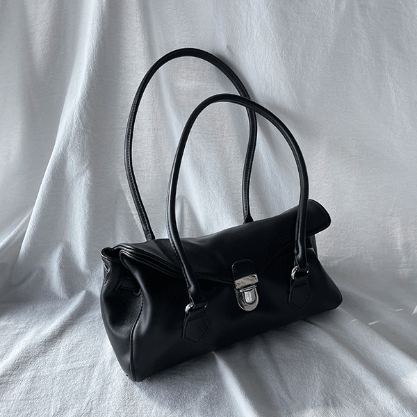 바게트 레더 숄더백