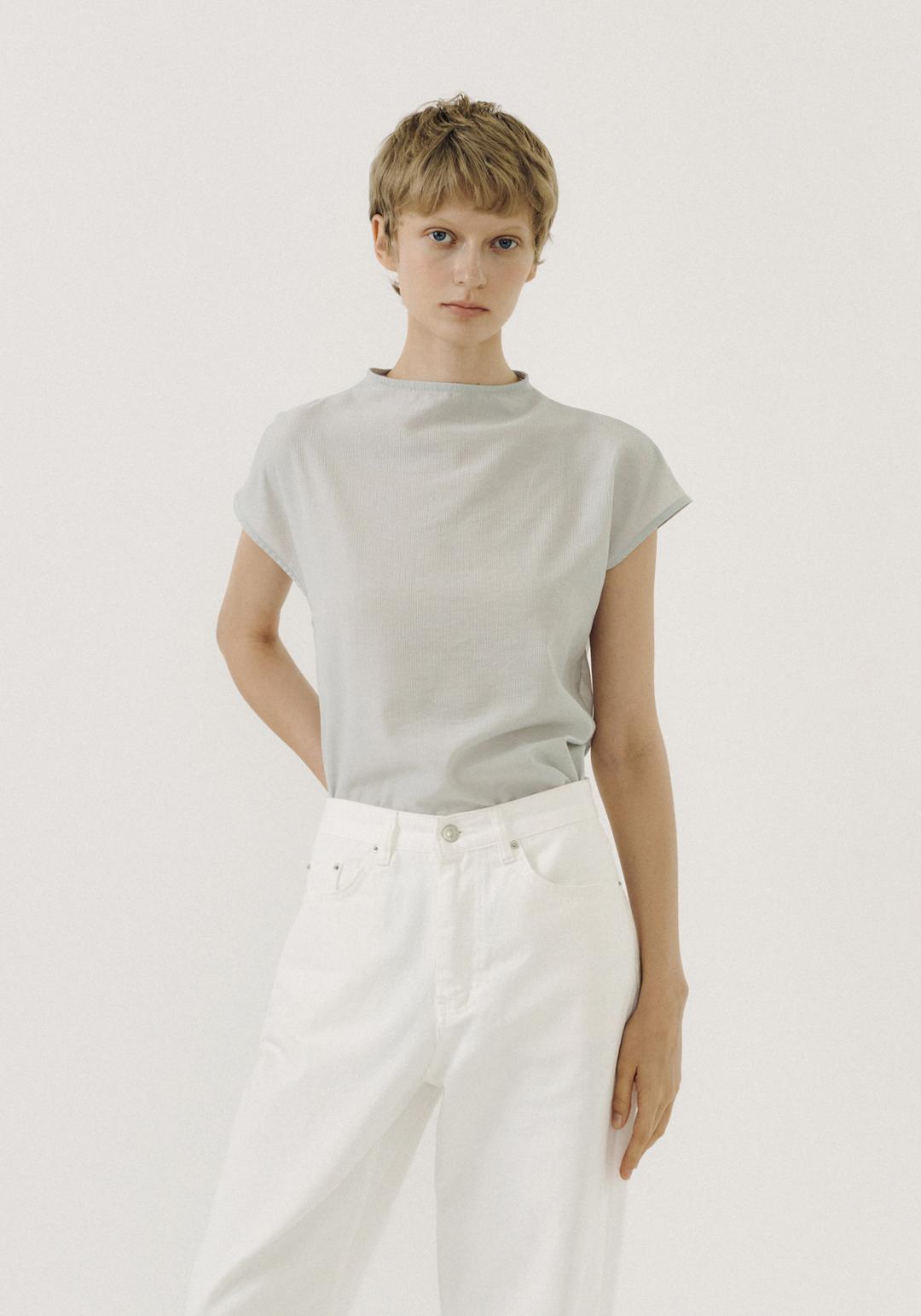 Liora layered blouse (pale mint)