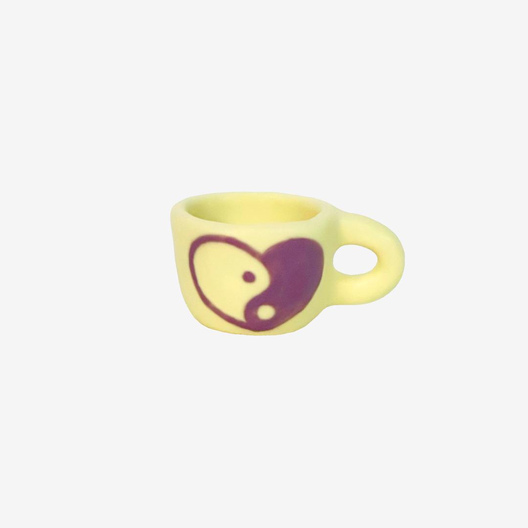 minimi mug - yin and yang (yellow ver.)