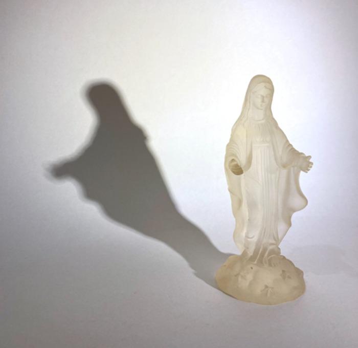 [U.S.A]70s Maria 성모 마리아 clear statue.