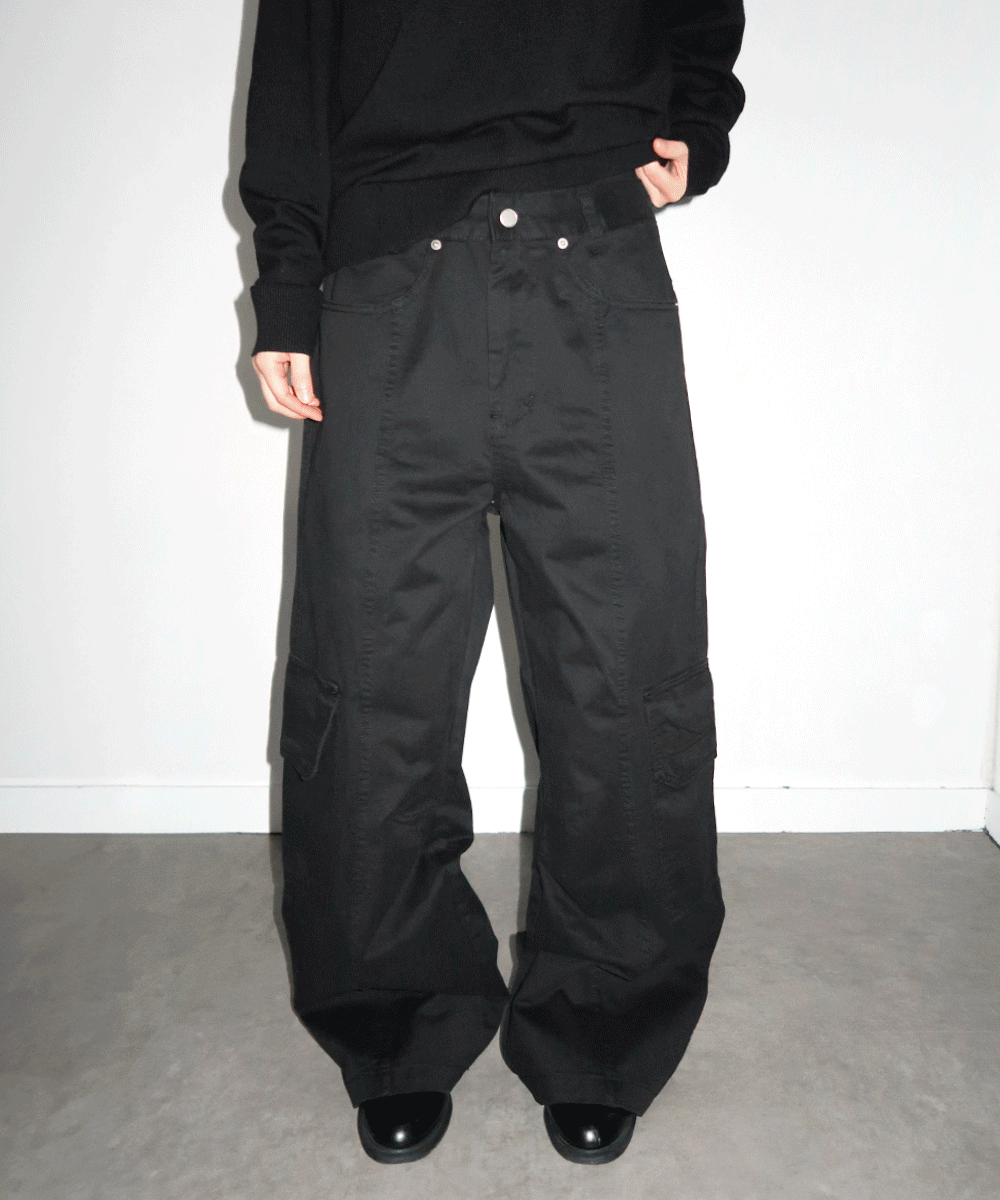 [UNISEX] 모드 와이드 카고 팬츠 (3 Color)