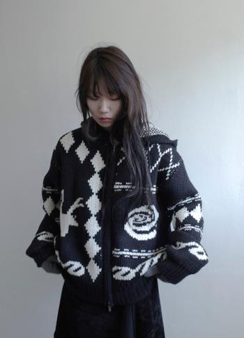 our kowichan hood zip-up (2c)