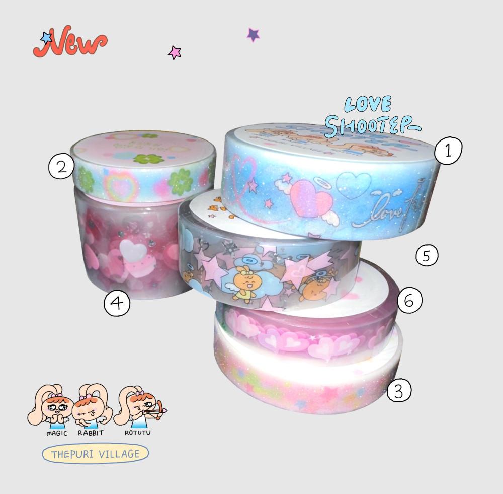 글리터 마스킹테이프 ver.9 6종 키스컷 더푸리빌리지