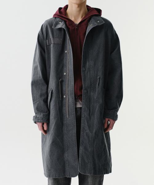 WASHED M65 FILED JACKET (CHARCOAL)