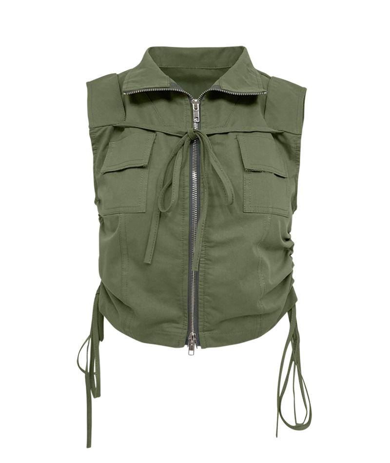 말리부 스트링 나시 집업