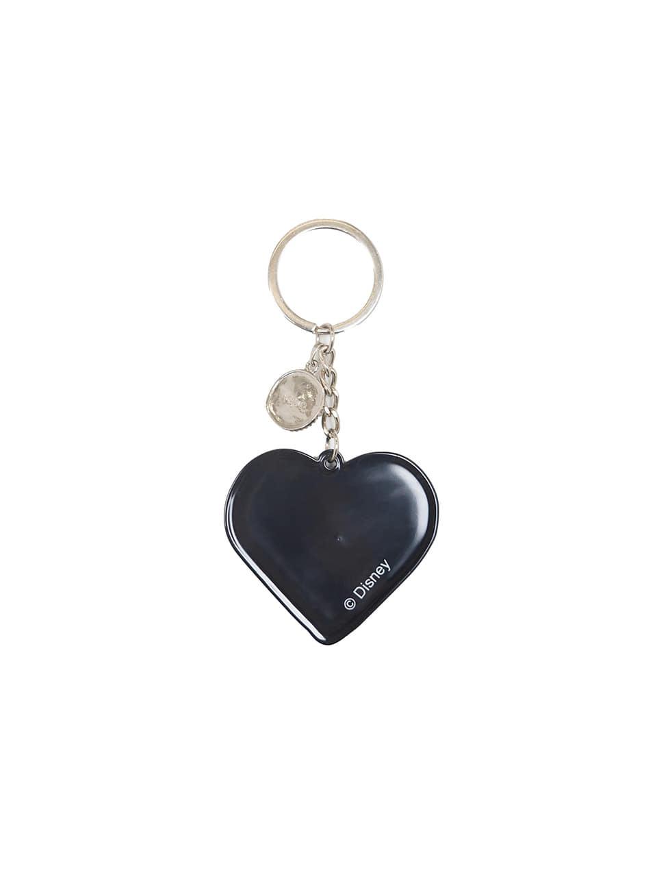 Dalmatian_Heart Keyring Red