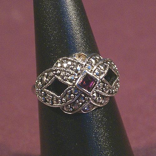 avon woven with faux marcasites ring(사이즈 재입고)