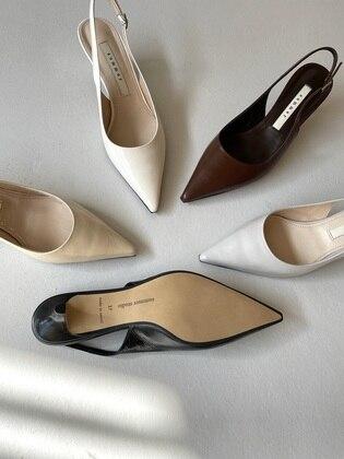 Signature middle heel slingback _ (5 colors)