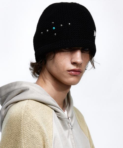 나이스고스트클럽 LACE SKULL HUNTING CAP_BLACK(NG2FSUAB28A