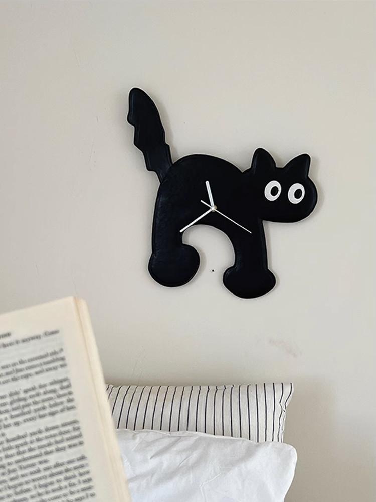 Black Cat Wall Clock 검은 고양이 벽시계