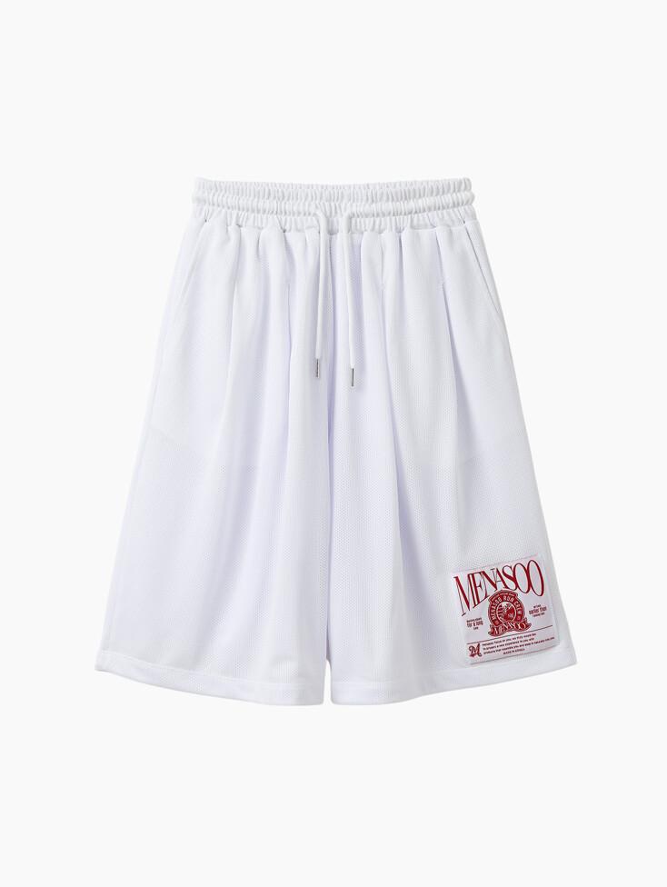 MNS RUNCREW MESH SHORTS WHITE