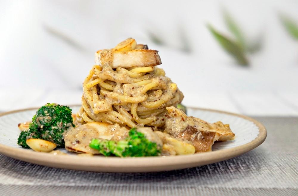 VARO바로 버섯 들깨크림 파스타 (2인) 밀키트 비건 채식 친환경포장