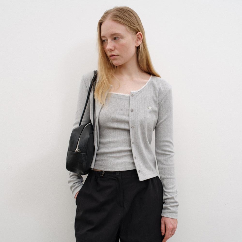 Eyelet lace cardigan_3colors