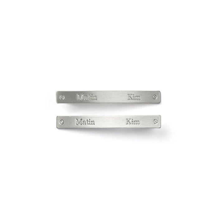MATIN SIGNATURE HAIR STYLING CLIPS SET IN DARK SILVER