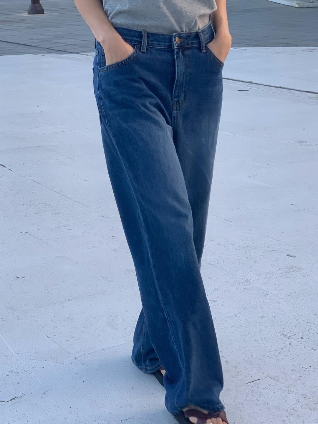 Washed denim