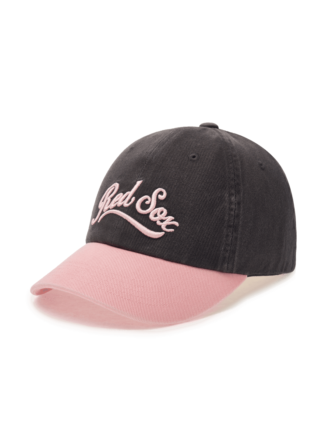 바시티 빈티지 컬시브 배색 언스트럭쳐 볼캡 보스턴 레드삭스
