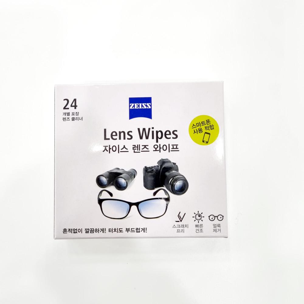 칼자이스 렌즈 와이프 (제조일자 날짜 최신) 24개 휴대용 100개 24개 100개+6개