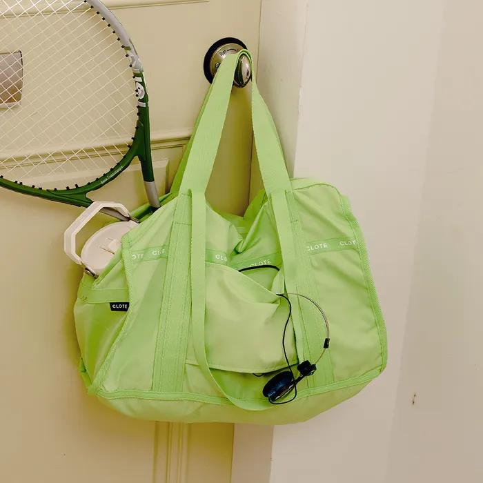 FOLDERBLE TRAVEL BAG - YELLOW GREEN