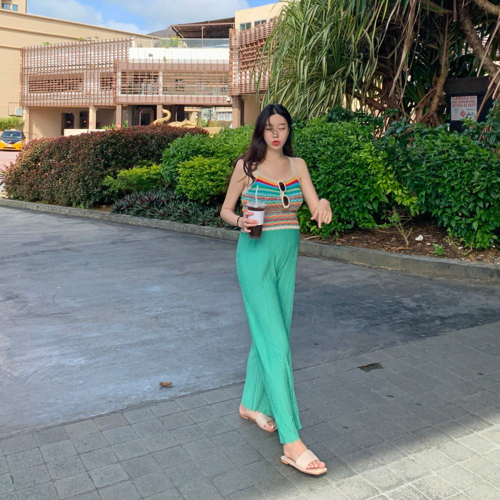 아이싱 플리츠 팬츠 4color